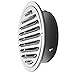 Yzwuyou Griglia di Ventilazione 120mm Inox in Acciaio Griglia Areazione Coperchio di Ventilazione Griglia Tonda da Incasso con Zanzariera