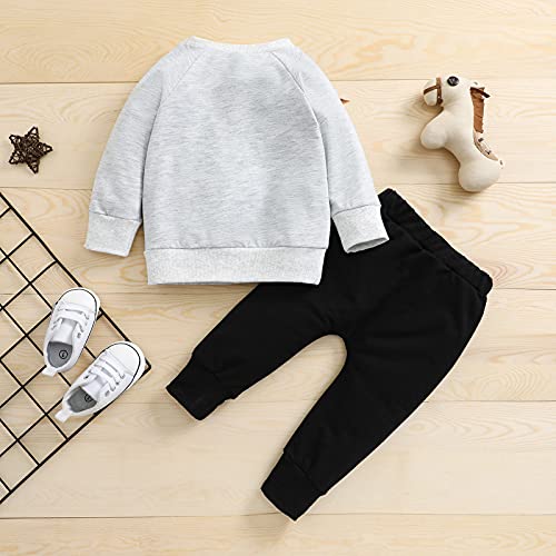 Wztyyds Toddler Boy Clothes 2T 3T 4T 5T Fall Outfits Baby Pullover & Pants Sets Kids Winter 2Pcs Sweatsuit #TOP6