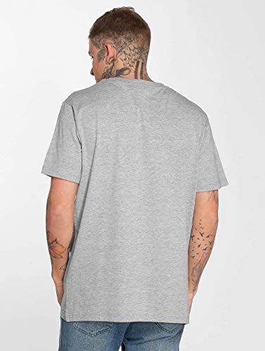 MERCHCODE Popeye Barber Shop tee Camiseta, Heathergrey, XS para Hombre
