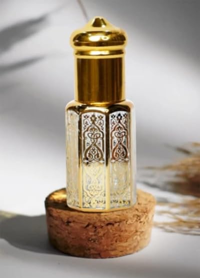 Elegant Decorative Golden Fragrance Bottle – Luxury 10ml Empty Glass Container | Perfect for Gifting & Home Vanity Decor (pack of 1.) (daisy aathgar bottle 2)-image-21