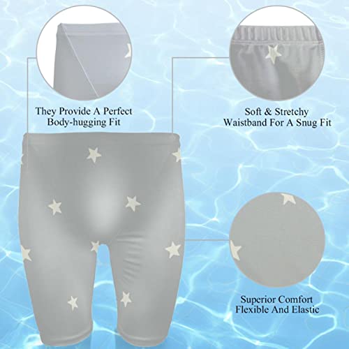 Jammer traje de baño de natación para hombre con diseño de estrellas grises 2