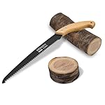 BOOSDEN 11'' Hand Pruning Saw, Japanese Trim Saw with Wood Handle, Hand Saws for Tree Trimming, Camping, Woodworking, Gardening