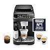 De'Longhi Magnifica Evo ECAM292.81.B, Macchina da caffè Automatica, Chicchi macinati al momento, Caraffa MontaLatte Automatica per Cappuccini, 7 Bevande One Touch, Spegnimento Programmmabile, Nero