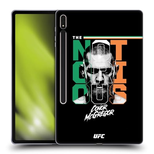 Head Case Designs Officially Licensed UFC The Notorious Conor McGregor Soft Gel Case Compatible with Samsung Galaxy Tab S8 Plus