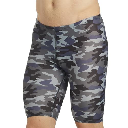 Sporti Camouflage Jammer Swimsuit - Black Multi - 24