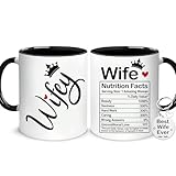 Hyturtle Wife Coffee Mug 11oz Gift For Women - Wife Nutrition Cup - Gifts For Wife from Husband - Birthday Gifts For Wife - Romantic Anniversary Wife Gift, Wedding Valentines Christmas Mother's Day