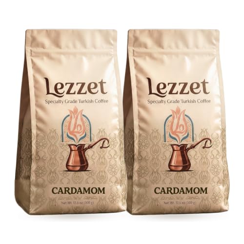 SPECIALTY GRADE TURKISH COFFEE 2 PACK – CARDAMOM - Extra Fine Grind