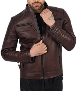 Skullhide Biker Classic Leather Jacket for Men's Size:- (XS TO 4XL)
