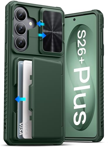 ATATOO for Samsung Galaxy S26+ Plus Case Wallet with Card Holder, Green