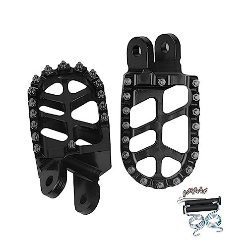 Pédales moto pour XR650L et XR600R repose-pieds antidérapants robustes noirs