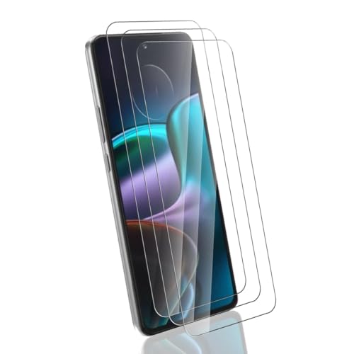 Yonntmmi Protector de Pantalla para Moto Edge 30 Cristal Templado 3 Piezas, Película Protectora 9H Antiarañazos HD Vidrio Templado por Moto Edge 30