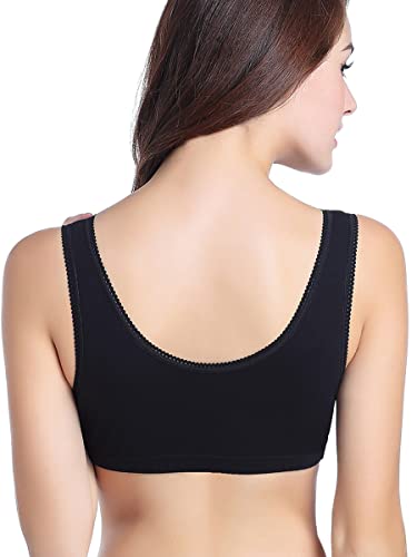 Image of CAKYE 3 Pack Maternity Nursing Sleep Bra Breastfeeding Cotton Bralette