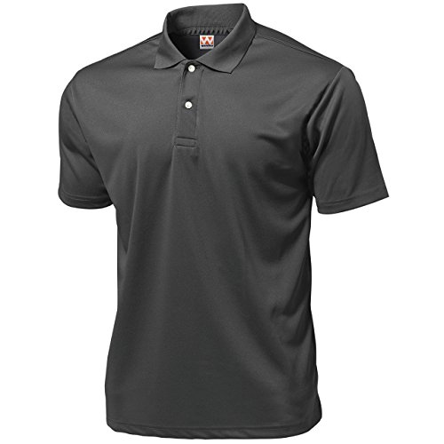 Wundou Men's Sports Dry Light Polo-Shirts P335?XXL?Dark Gray