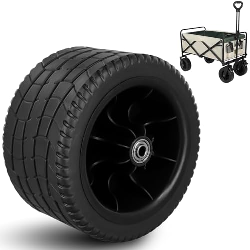 Wagon Wheel, 7 Inch Wear-Resistant & Heat-Resistant Beach Wheels, Anti-Slip Beach Tires for WagonWagon Wheel
