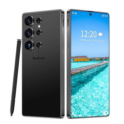 Ofinsut S25 Ultra 5G Unlocked Smartphone,12GB+512GB Fully Cell Phone for Android 14, 6.99" Unlocked Cell Phone, 7000mAh, 68MP+108MP Dual Camera/Dual SIM/Fingerprint Lock/Face (Black)