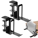 Configuration facile : mécanisme de serrage simple facilite l'attache au bord de la table, aucun outil n'est requis, perçage ou adhésif. Tournez le bouton pour le régler fermement sans endommager le bureau