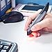 lychee Wireless Optical Pocket Pen Mouse, 2.4GHZ USB Wireless Optical Pen Mouse 800/1200/1600 DPI Adjustable Handwriting Mini Air Mice for PC Laptop Notebook Computer Mac (Grey)