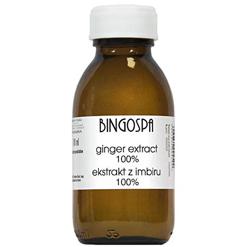 bingospa anti-edad anti-cellulite Extracto de jengibre contra caída del cabello, cobertizos psoriasis, acné, para delicada y piel irritados – 100 ml