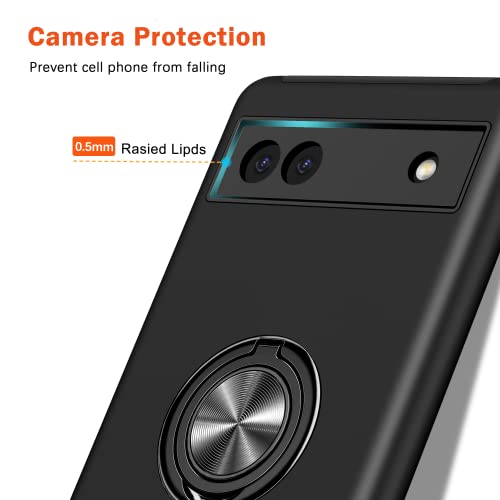 Coque Google Pixel 6a anti-rayures avec support bague 360 de précision