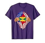 Grenadian Blood Inside Me T-Shirt | Grenada Flag Gift T-Shirt
