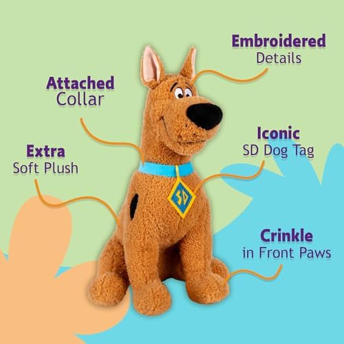 KIDS PREFERRED Warner Bros. Scooby-Doo Cuteeze Extra Soft Plush Stuffed Animal Toy for Baby and Toddler Boys and Girls – 13 Inch Size