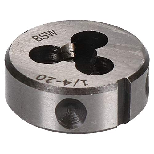 Terraja de roscar 1/4" BSW circular 25mm en acero de tungsteno robusto 2