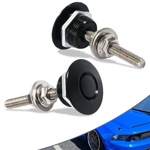 GKmow Pack-2 Car Hood Pins, License Plate Lock Clip, 1.18