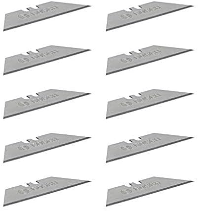 Bosch Professional 1600A016ZH Ten Replacement Folding Knife (Including Trapezoid Blades, One-Hand Dispenser, Safety Transport Box), 10 Pieces Set
