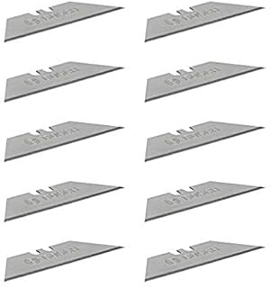 Bosch Professional 1600A016ZH Ten Replacement Folding Knife (Including Trapezoid Blades, One-Hand Dispenser, Safety Transport Box), 10 Pieces Set