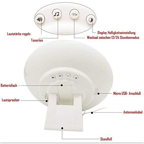 Wake Up Light stimungs-Radio réveil Enfants de lumière LED Fonction réveil Lever du soleil