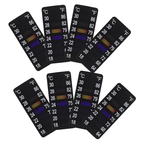 VINTORKY 8pcs Tank Temperature Sticker Thermometer Sticker Strip for Sticker Thermometer Stick on Thermometer Thermometer Stick on