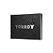 TORRO Top Grain Genuine Leather Wallet for Men | RFID Blocking | Ultra Slim Bifold USA Leather Wallet | Holds Up to 10 Credit Cards | Microfiber Lined | Gifts for Him (Black)