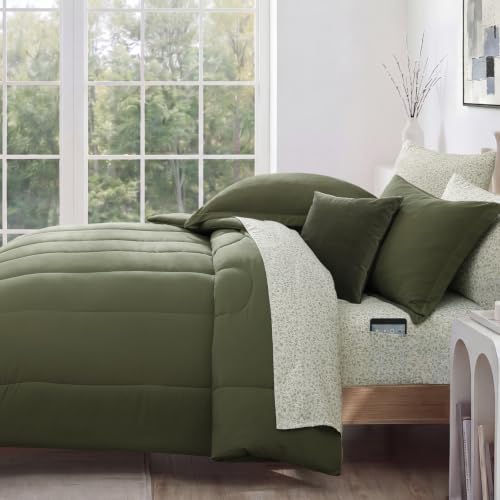 Image of Monbix Full Size Comforter Sets - 7 Pieces Bed in a Bag Full Bedding Set