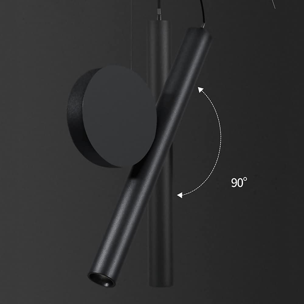 Lampa wisząca przy łóżku z długą rurką, reflektor sufitowy z lampą sufitową z soczewką optyczną, nowoczesna lampa wisząca LED 3W 4000K, prosty narożnik do salonu, lampki do czytania