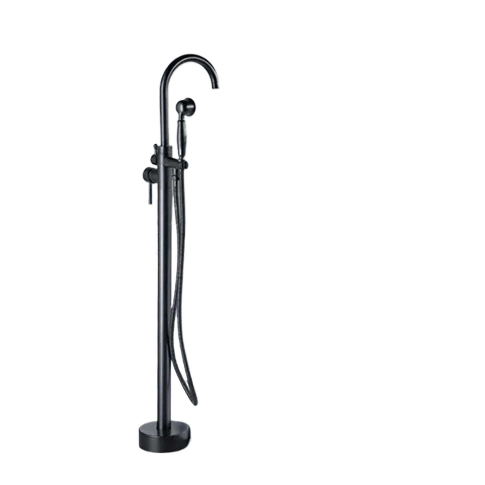 Psnklmm Color07 Brass Bathtub Faucet Swive Spout Tub Mixer Tap With Handshower Bath Shower Floor Standing Antique Bronze