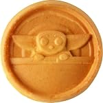 Star Wars Grogu Mini Waffle Maker from Select Brands, Nonstick Plates - Image 5