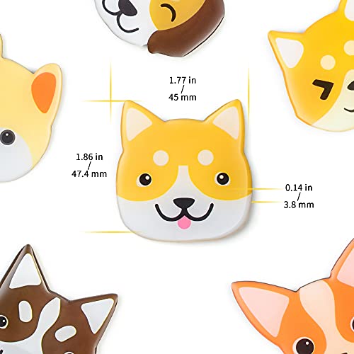 Imanes decorativos para nevera con diseño 3D perro 6 pzas miniatura 2