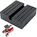 Produktbild Gummiauflage für Wagenheber, 1 Pack, 75 x 75 x 25 mm XL Quader, mit Anti-Rutsch Auflage und 10 x 9 mm U-Aussparung, für PKW bis 3.5 T, Wagen Heber Pad, Auflage für Rangierwagenheber, Jack Pad Adapter
