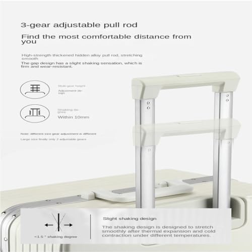 PANKERS Travel Suitcase Sturdy and Durable Trolley Case for Male Students, Universal Wheel Suitcase, Large Capacity Password Suitcase Trolley Case3