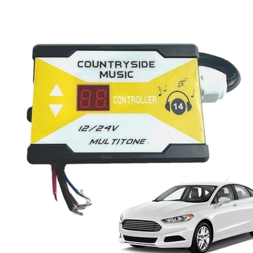 Controlador de sonido de bocina para coche con módulo de música multitono integrado