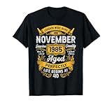 40th birthday real legends november 1985 40 years old men maglietta