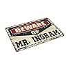 Plain Doormat for Crafts Beware of Mr. Ingram Doormat Outdoor Rug for Front Door Front Door Rugs Indoor(50X80CM) #1