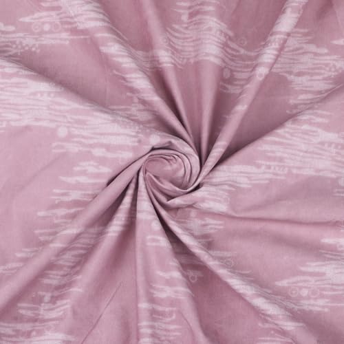 Image of Skyla Bedsheet for Double Bed| King Size 400 TC Cotton| 108 * 108 Inch Bedsheet|King Size Bedsheet with 2 Pillow Covers(Pastel Pink)
