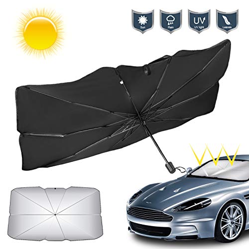 Parabrisas de coche parasol parasol plegable parabrisas delantero de coche parasol cubierta de ventana rayos UV y calor protector de visera solar 57 