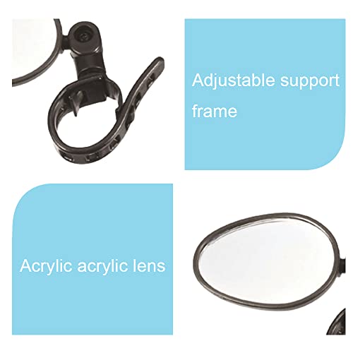 2 Pcs Bike Mirror 360° Rotatable Bike Rear View Mirror Shockproof Adjustable Bicycle Wing Mirror for Mountain Road Bike Scooter - Image 4