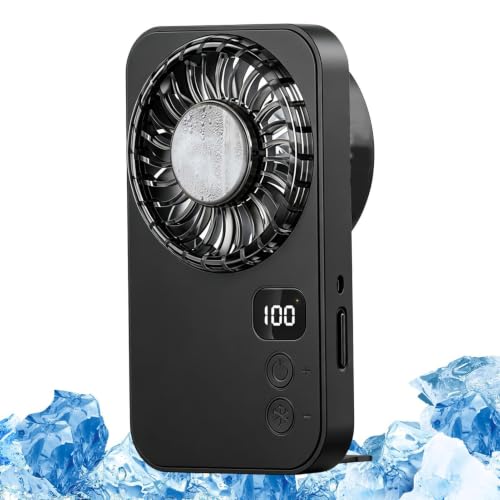 Ventilador de mano pequeño ventilador refrescante portátil ajustable para casa 8