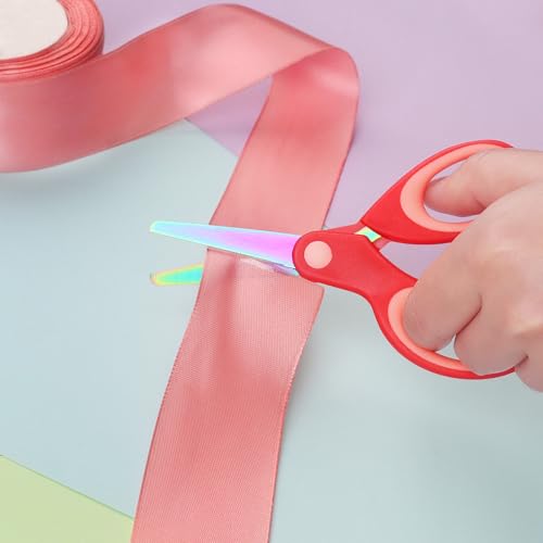 Ciseaux pour gaucher Asdirne Lot de 3 paires de ciseaux de sécurité pour enfants gauchers AK3C, vue 6 sur 7