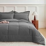 MR&HM Juego de Edredón 7 Pzas Microfibra Ultrasuave para Todas Las Estaciones, con Juego de Sábanas y Edredón Acolchado...