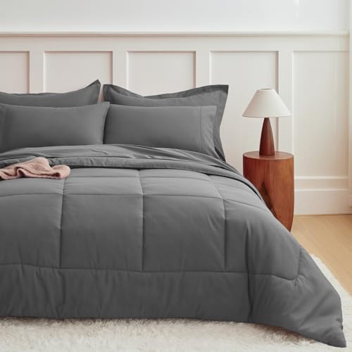 La Mejor Selección de Twin-sets para Mujer los mejores 10. 43 MR&HM Juego de Edredón 5 Pzas Microfibra Ultrasuave para Todas Las Estaciones, con Juego de Sábanas y Edredón Acolchado de Plumón Alternativo, Diseño de Costuras en Cuadros...