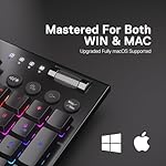 Redragon K618 PRO 3-Mode Wireless RGB Mechanical Keyboard, BT/2.4Ghz/Wired Low Profile Win/Mac Gaming Keyboard w/Ultra-Thin Design, Dedicated Media Control & Linear Red Switch - Image 3